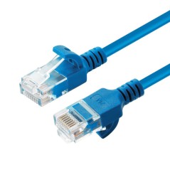 MicroConnect UUTP CAT6A Slim 15M Blue - High-Speed Ethernet Cable V-UTP6A15B-SLIM